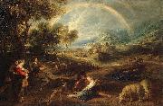 Peter Paul Rubens Landscape with Rainbow painting